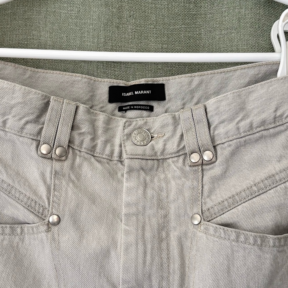 Isabel Marant 100% Cotton High Rise Jeans size 36 FR / US 4 - Picture 3 of 4
